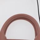 Salvatore Ferragamo Gancini Hand Bag Leather 2way Pink Gold Auth ka3924A-8