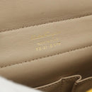 Salvatore Ferragamo Gancini Hand Bag Leather 2way Yellow Gold Auth ka3925A-19