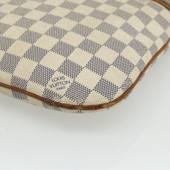 LOUIS VUITTON Damier Azur Pochette Bosphore Shoulder Bag N51112 LV Auth ka3927