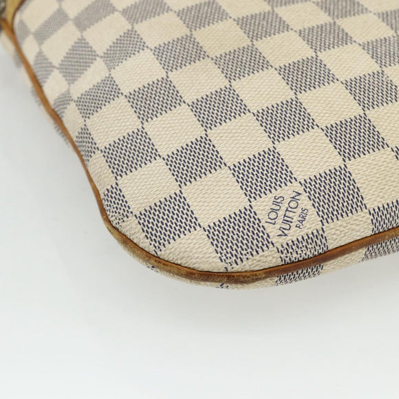 LOUIS VUITTON Damier Azur Pochette Bosphore Shoulder Bag N51112 LV Auth ka3927