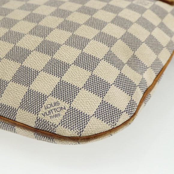 LOUIS VUITTON Damier Azur Pochette Bosphore Shoulder Bag N51112 LV Auth ka3927