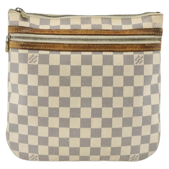 LOUIS VUITTON Damier Azur Pochette Bosphore Shoulder Bag N51112 LV Auth ka3927