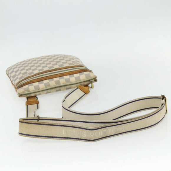 LOUIS VUITTON Damier Azur Pochette Bosphore Shoulder Bag N51112 LV Auth ka3927