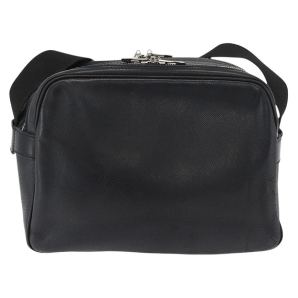 LOUIS VUITTON Taiga Reporter PM Shoulder Bag Ardoise M30154 LV Auth ka3928