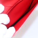 LOUIS VUITTON Monogram Vernis Motto Accessory Pouch Red M91137 LV Auth ka393-21