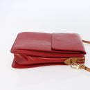 LOUIS VUITTON Monogram Vernis Motto Accessory Pouch Red M91137 LV Auth ka393-4