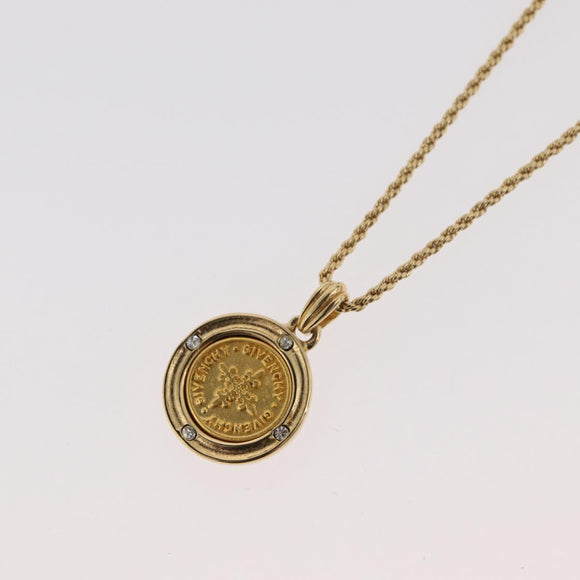 GIVENCHY Necklace metal 3 Set Gold Tone Auth ka3931