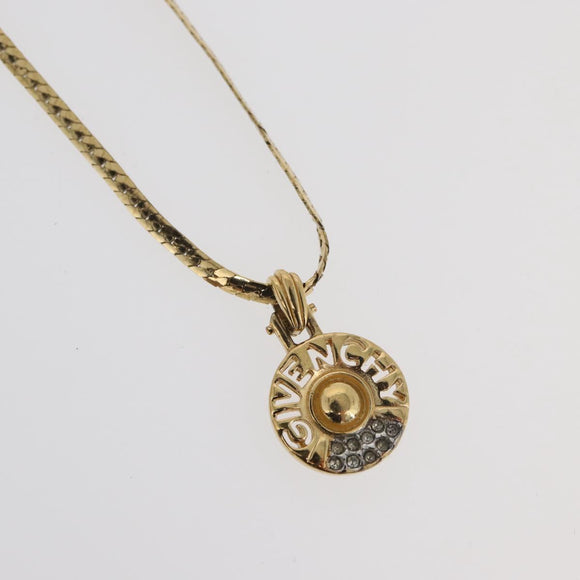 GIVENCHY Necklace metal 3 Set Gold Tone Auth ka3931