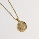 GIVENCHY Necklace metal 3 Set Gold Tone Auth ka3931-3