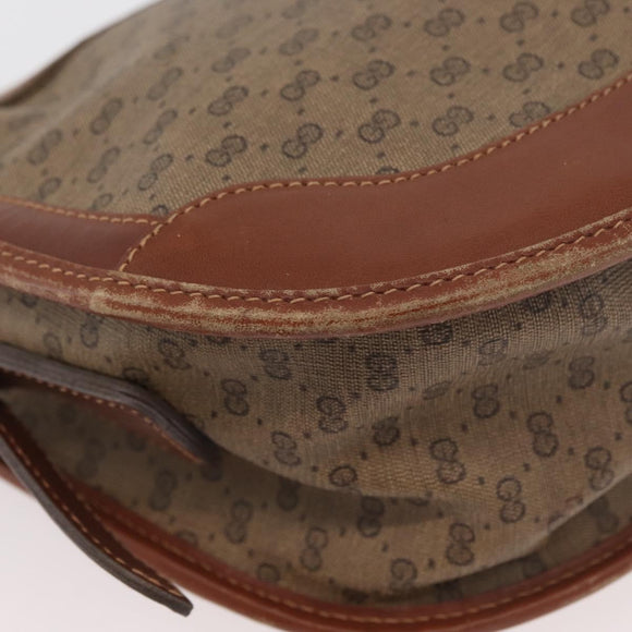 GUCCI Micro GG Supreme Shoulder Bag PVC Beige Gold 001 067 0445 Auth ka3932