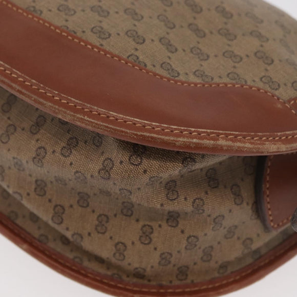 GUCCI Micro GG Supreme Shoulder Bag PVC Beige Gold 001 067 0445 Auth ka3932