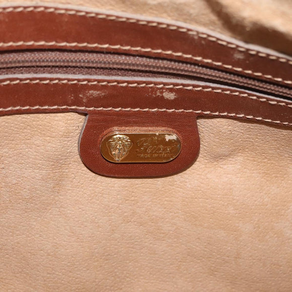 GUCCI Micro GG Supreme Shoulder Bag PVC Beige Gold 001 067 0445 Auth ka3932