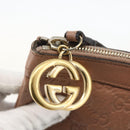 GUCCI GG Canvas Guccissima Pouch Leather Pink Gold 212203 Auth ka3934-10