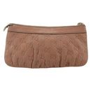 GUCCI GG Canvas Guccissima Pouch Leather Pink Gold 212203 Auth ka3934-2