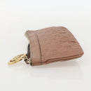 GUCCI GG Canvas Guccissima Pouch Leather Pink Gold 212203 Auth ka3934-4