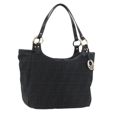 FENDI Zucca Canvas Tote Bag Gold Black Auth ka3940