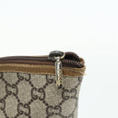 GUCCI GG Plus Supreme Web Sherry Line Tote Bag PVC Beige Red Auth ka3941-14