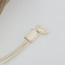 PRADA Tote Bag Canvas Beige Gold Auth ka3943-15