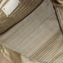 PRADA Tote Bag Canvas Beige Gold Auth ka3943-18
