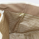 PRADA Tote Bag Canvas Beige Gold Auth ka3943-19