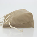 PRADA Tote Bag Canvas Beige Gold Auth ka3943-5
