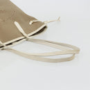 PRADA Tote Bag Canvas Beige Gold Auth ka3943-7