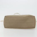 PRADA Tote Bag Canvas Beige Gold Auth ka3943-9