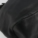 Salvatore Ferragamo Vala Ribbon Tote Bag Leather Black Auth ka3944-11