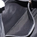 Salvatore Ferragamo Vala Ribbon Tote Bag Leather Black Auth ka3944-20