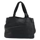 Salvatore Ferragamo Vala Ribbon Tote Bag Leather Black Auth ka3944-3