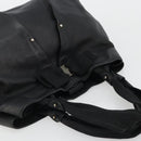 Salvatore Ferragamo Vala Ribbon Tote Bag Leather Black Auth ka3944-6