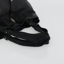 Salvatore Ferragamo Vala Ribbon Tote Bag Leather Black Auth ka3944-7