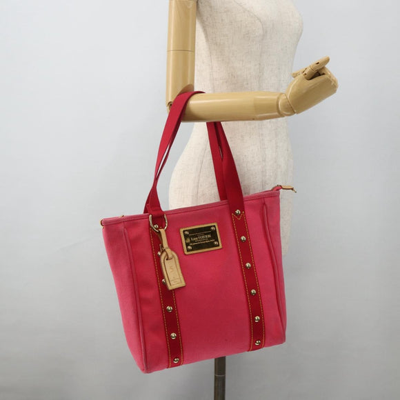 LOUIS VUITTON Antigua Cabas MM Tragetasche Rosa M40085 LV Auth ka3945
