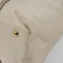 Salvatore Ferragamo Vala Ribbon Hand Bag Nylon Pink Gold Auth ka3946-9
