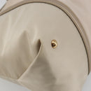 Salvatore Ferragamo Vala Ribbon Hand Bag Nylon Pink Gold Auth ka3946-14