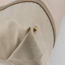 Salvatore Ferragamo Vala Ribbon Hand Bag Nylon Pink Gold Auth ka3946-16