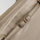 Salvatore Ferragamo Vala Ribbon Hand Bag Nylon Pink Gold Auth ka3946-17