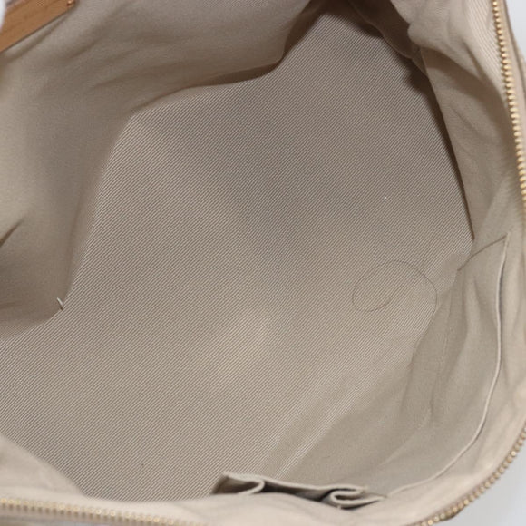 Salvatore Ferragamo Vala Ribbon Hand Bag Nylon Pink Gold Auth ka3946