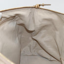 Salvatore Ferragamo Vala Ribbon Hand Bag Nylon Pink Gold Auth ka3946-19