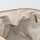 Salvatore Ferragamo Vala Ribbon Hand Bag Nylon Pink Gold Auth ka3946-20