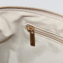 Salvatore Ferragamo Vala Ribbon Hand Bag Nylon Pink Gold Auth ka3946-21