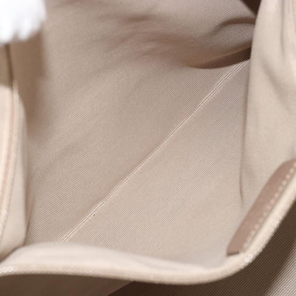 Salvatore Ferragamo Vala Ribbon Hand Bag Nylon Pink Gold Auth ka3946