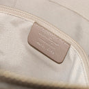Salvatore Ferragamo Vala Ribbon Hand Bag Nylon Pink Gold Auth ka3946-12