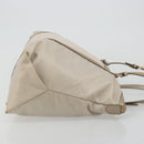 Salvatore Ferragamo Vala Ribbon Hand Bag Nylon Pink Gold Auth ka3946-3
