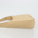 CELINE C Macadam Canvas Shoulder Bag Beige Gold Auth ka3948-4