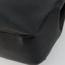 Salvatore Ferragamo Tote Bag Leather Black Silver Auth ka3949-14