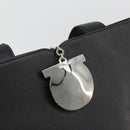 Salvatore Ferragamo Tote Bag Leather Black Silver Auth ka3949-10
