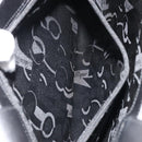 Salvatore Ferragamo Tote Bag Leather Black Silver Auth ka3949-22