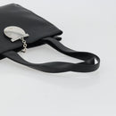 Salvatore Ferragamo Tote Bag Leather Black Silver Auth ka3949-7