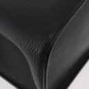 Christian Dior Hand Bag Leather 2way Black Gold Auth ka3950-9